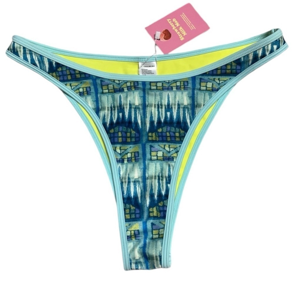 NEW Strawberry Milk Mob, “Blues clues” bikini bottoms. 
Reversible. 
Cheeky. 
XL